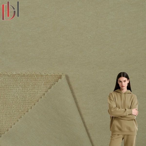 Factory Price Customizable Garment Textile Woven Shirt Cotton Terry Soft Hoodie Winter Fabric