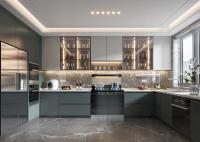 Home Improvement Kitchen Cupboard White Lacquer Wooden Kitchen Cabinet