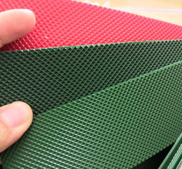Material da correia transportadora do Pvc do verde de 1 dobra industrial para a fatura do cigarro