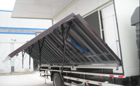 Aluminum Semi Trailer Truck For Outdoor Advertising Hydraulic Lifting Stage