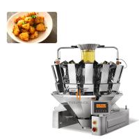 Pièces de pommes de terre épicées pesant machine d'emballage entièrement automatique 14 têtes Hopper multi-tête pesant