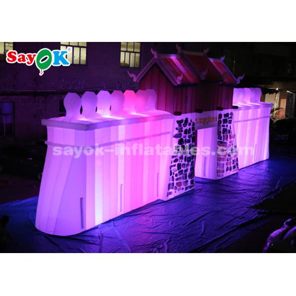 ROHS Custom Inflatable Products , Commercial LED Inflatable Rock Wall For Outdoor Display