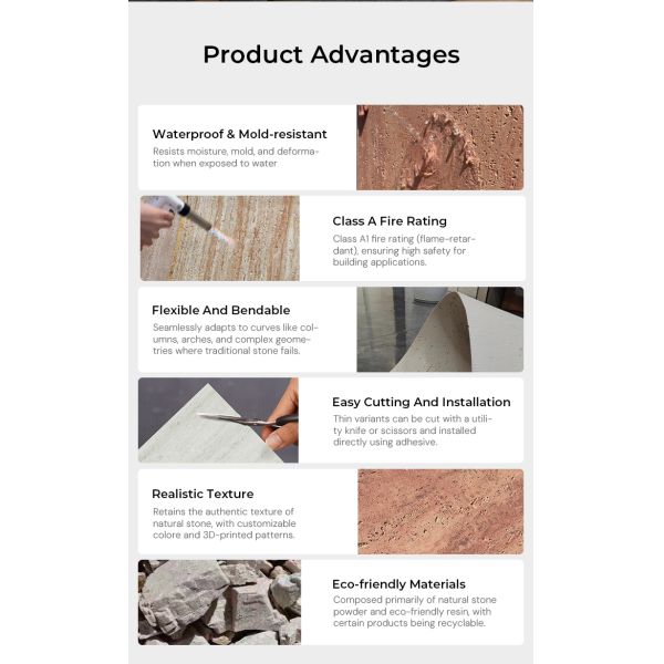 Flexible Travertine Sheets 3d Travertine Stone Panel Flexible Cladding Ms Travertine Flexible Outside Bricks