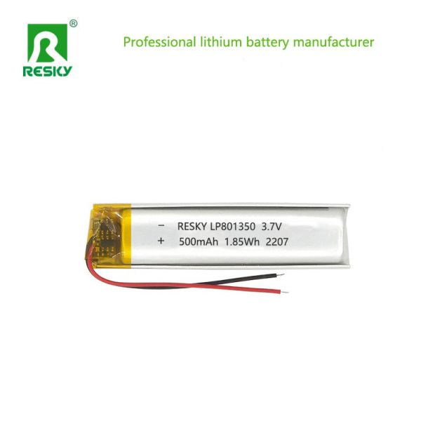 3.7V 500mAh Rechargeable Lithium Polymer Battery Cell for Electric Toothbrush and Beauty Devices