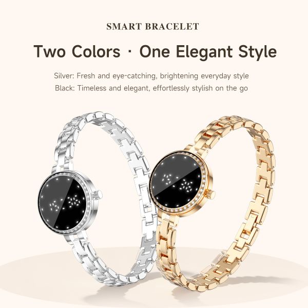 L6 Smartwatch Zinc Alloy Heart Rate Monitoring Answer Call Menstrual Cycle Management Women's IPS Display IP67 Waterproof