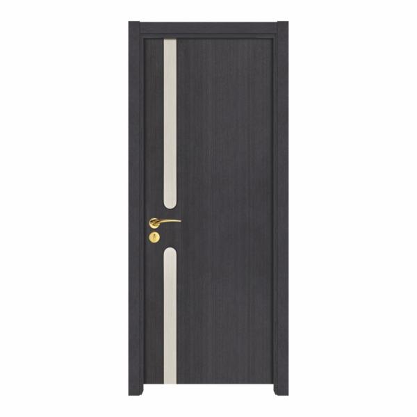 Waterproof Prehung Solid Wood Interior Doors 90mm PU Painting