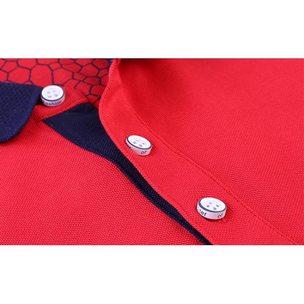 Cotton Jersey Polo Shirts Arm With Contrast Tilt As Core Polo / Summer Clothing