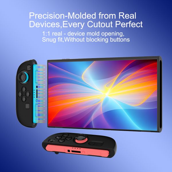 Full-Cover Silicone Case for Switch 2 360° Protection Secure & Comfortable Grip for Nintendo Switch 2 Joy-con Controller  with Side Protection Enhanced Fit & Comfort