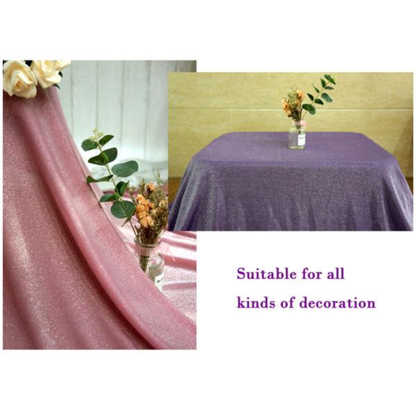 Яркий розовый сияющий Sequin простирания вяжет ткань ткани 40gsm Lurex металлическую