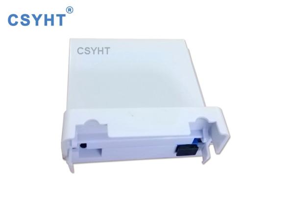 White FTTH Fiber Optic Terminal Box Wall Socket 2 SC Outlet Indoor Wall Face Plate