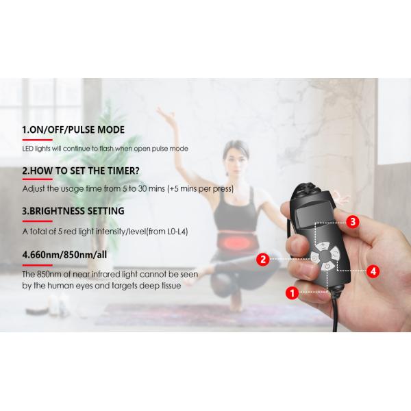 Пояс обруча пусковой площадки тела инфракрасного света машины терапией света СИД потери веса 850nm