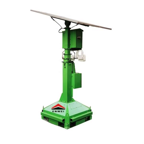 Mobile Solar CCTV Camera Street Tower Security Surveillance Tower For Traffic Management