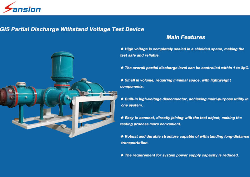 Gas Filled Partial Discharge Withstand Voltage Test Set For Switchgear Factory Testing
