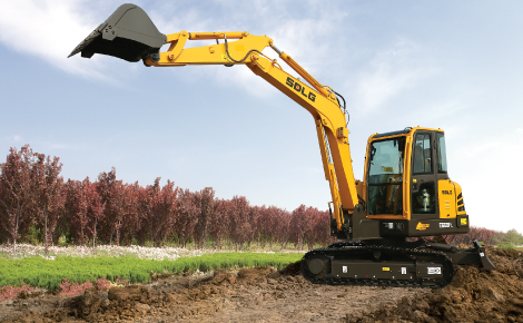 SDLG Lingong E660FL Small Excavator 6t Digger With 0.22m³ Bucket