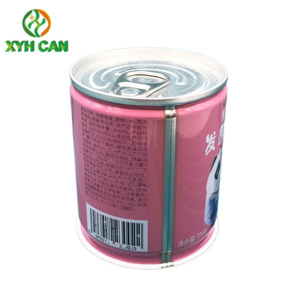 FDA 0.23mm Thick CMYK Printing Food Tin Cans For Oat Food