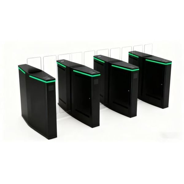 Finger Print Reader Entrance Control Sliding Barrier Automated Entrance Gym Membership Turnstile