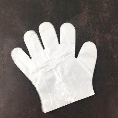 Restaurant Disposable Poly Gloves / Protective Disposable HDPE Food Contact Gloves