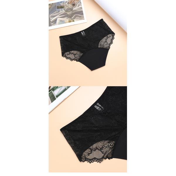 Menstrual Period Proof Underwear Leakproof Flower Mesh Sexy Transparent Underwear