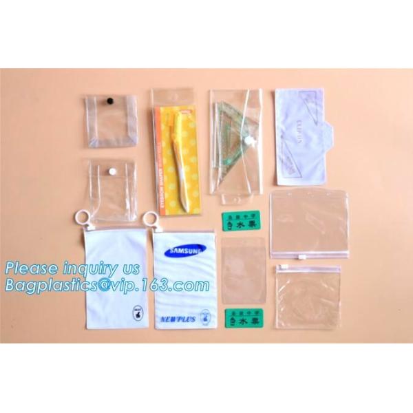Slider Zip lockk Mobile Phone Clear Vinyl PVC Bag, matte frosted PVC slider zipper bag plastic bag with zipper, resealable