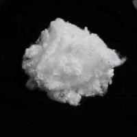 Non siliconized Polyester Staple Fibers White 3D Lightweight Microfiber 