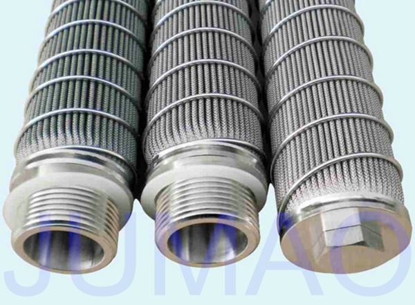 Cylindrical Shaped SS Pleated Filter Element Chemical Corrosion Resistance