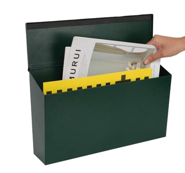 Large Capacity Security Wall Mailbox Waterproof Iron Vertical Drop Mailbox for Outdoor