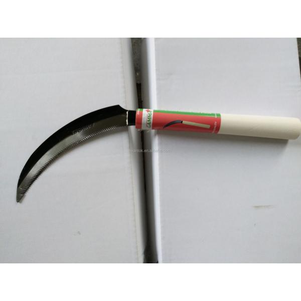 DIY Grade Sickle with Wooden Handle and Polished Finish