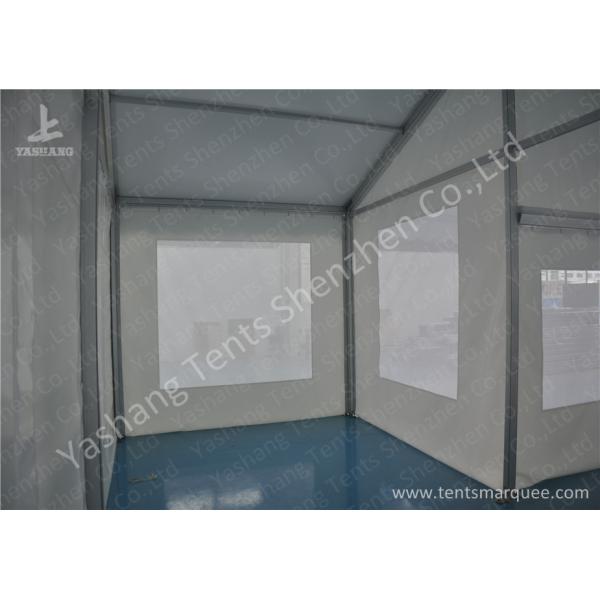 Soft Screen Windows Hard Aluminum Frame Tent Structures , Fabric Hotel Applied