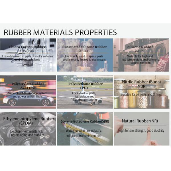 Берега колцеобразного уплотнения 70 силикона берега природного каучука NBR 75 чернота резинового красная