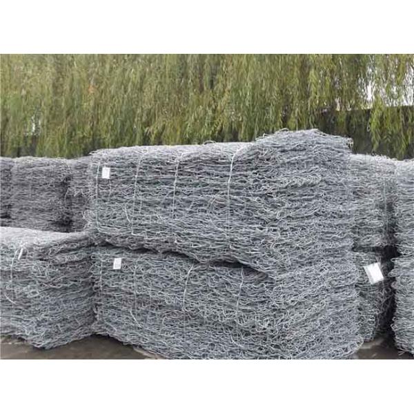 PVC 8x10cm покрыл подпорную стенку ячеистой сети корзин Gabion