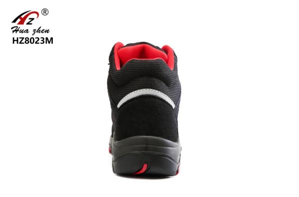 Black Safety Shoes Sports Type , Rubber Lightweight Composite Toe Safety Trainers