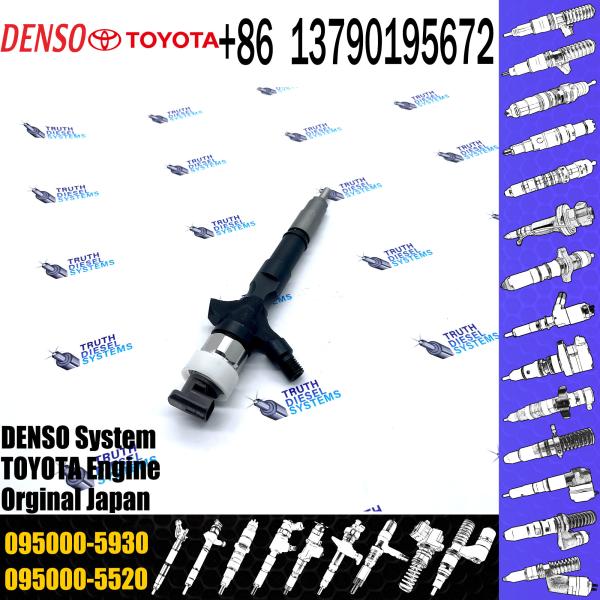 Injetor de combustível diesel 095000-7760 095000-5930 095000-5931 095000-5660 23670-09060 23670-09061 para o Toyota VIGO 2KD-HILUX/-