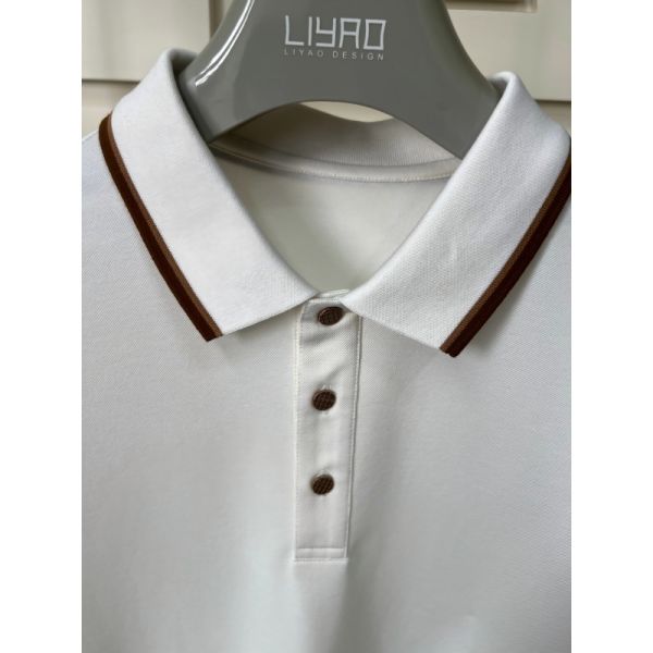 Men's Casual Short-Sleeved for Polo Shirts New Design Classic Fashionable Knitted Style Custom Logo Oversized for Business Use