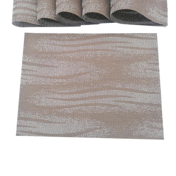 Настраиваемый логотип Приемлемый квадратный пластиковый стираемые ПВХ плацематы для украшения стола