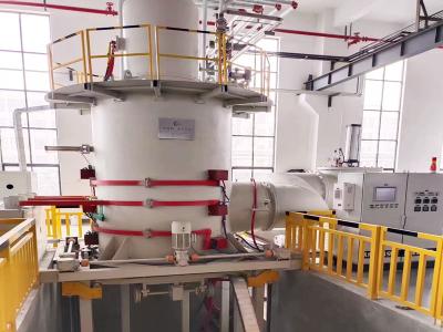 Forno de apagamento a gás de alta pressão de carga inferior de tipo vertical para temperar