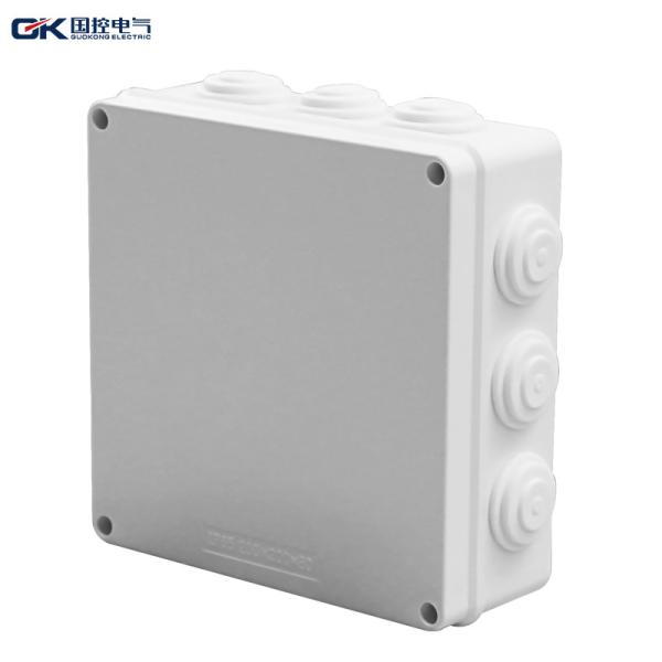 200*200*80mm Plastic Junction Box Internal Installation PVC Circular DIN For Track Components