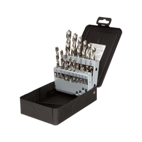 Left Hand HSS Drill Bits DIN338 Amber Finished Straight Shank