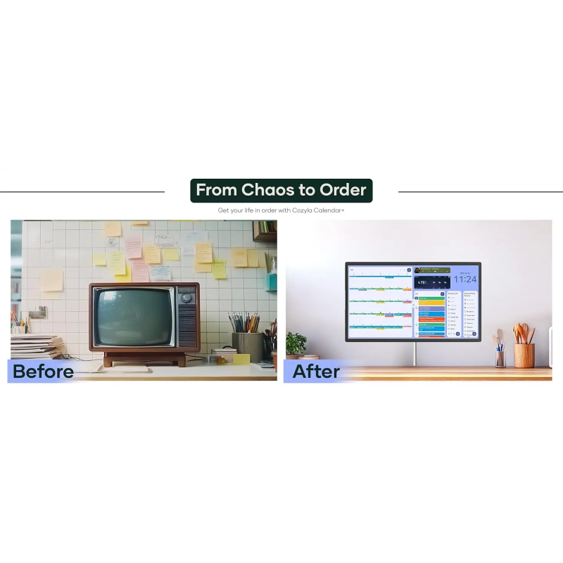 Multiple Alarms Electronic Scheduling Calendar , Digital Touchscreen Calendar 300 Grams