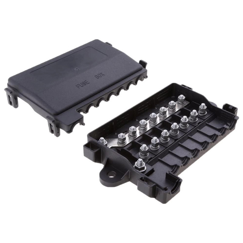 ZC-1M7S перекрестное тяжелое распределение питания DC 7 Way MIDI Fuse Box MEGA Fuse Block Holder для автомобиля RV Boat Bus Accessory