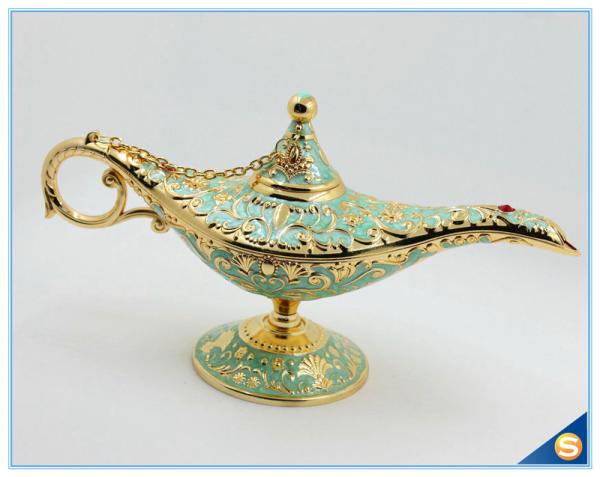 Middle East style metal aladdin lamp trinket box jewelry box for gift