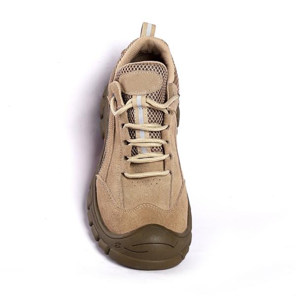 Shengjie Steel Toe Lace up Work Boots Low Cut Slip Resistance Oil Resistance Nubuck Cow Leatehr Upper Safety Shoes