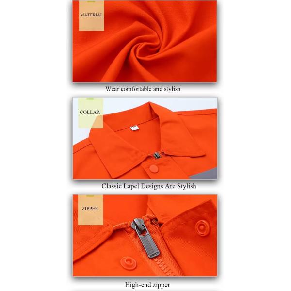 Фабрика Новая мода Прочная удобная ветроустойчивая рабочая одежда Оранжевая мужская рабочая одежда