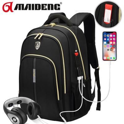 Durable 3 Zipper Backpack , Large Capacity Rucksack With Zip At Back