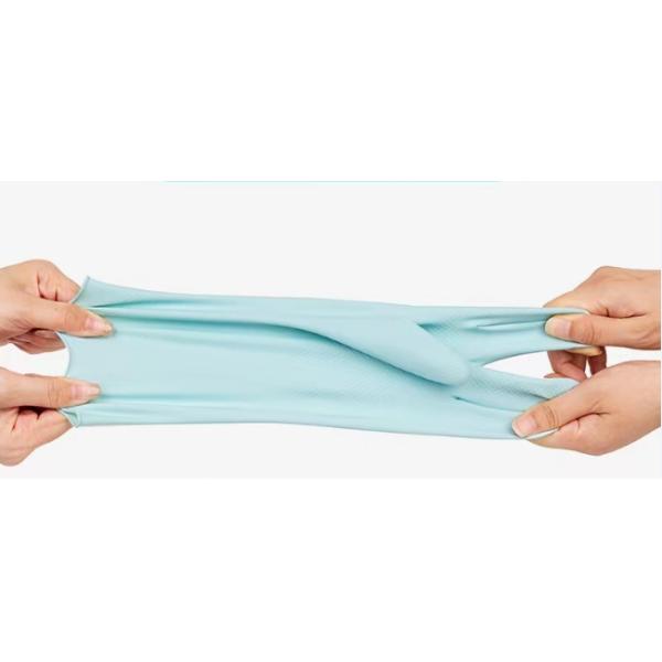 Flocked Lining Blue Latex Glove Morandi Household Natural Latex Glove