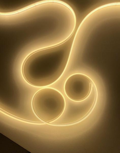 Dotless IP65 Flexible COB LED Strip Light Silicon Extrusion