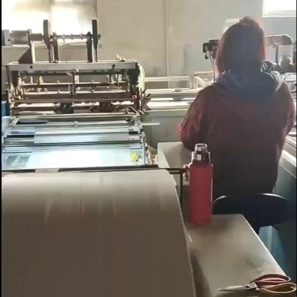 Hot And Cold In One Cut Sleeve Seam And Printing Machine Woven Bags Used