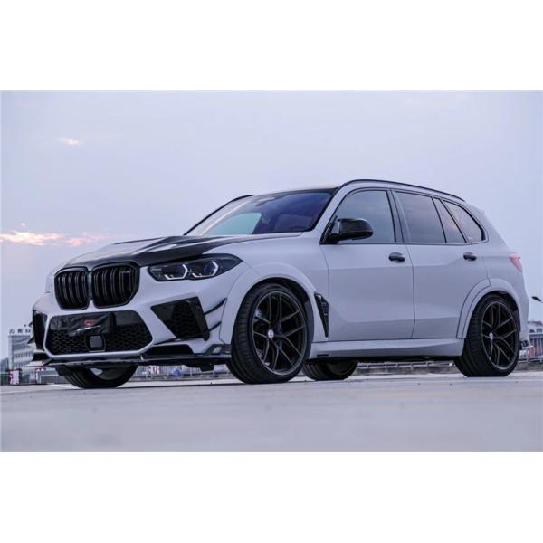 Compartimientos para automóviles Kit de carrocería de fibra de carbono para BMW X5M X5M Capuchón de fibra de carbono X5M Frente de pala difusor spoiler X5M Kit de carrocería ancha