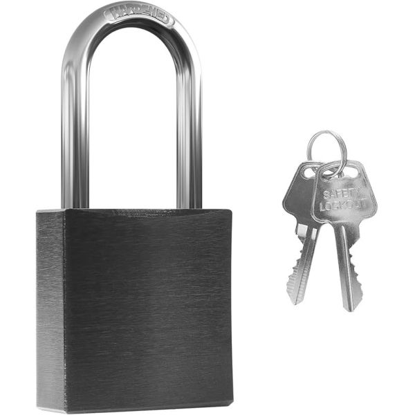 Long Shackle 40mm Heavy Duty Industrial Safety Padlocks Outdoor Weatherproof Aluminum Keyed Alike School Gym Locker Colorful