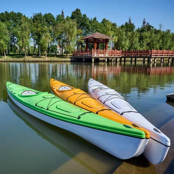 14'2 ST ABS Thermoformed Plastic Touring Sea Race Ocean Kayak Single Sit-In Kayak for Sale