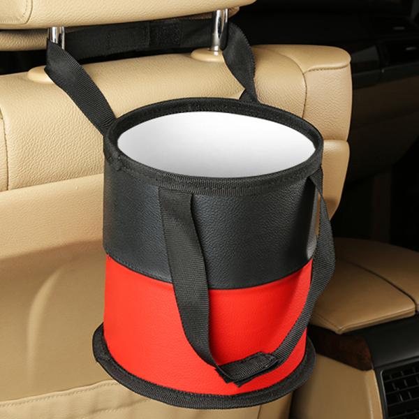 Vehicle Car Accessories Trash Bin , Lightweight Car Garbage Bin Storage Bag